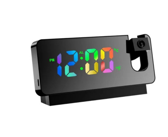 NovaTime Projektionswecker Mit LED Spiegelanzeige Und Snooze - Hobbyfy