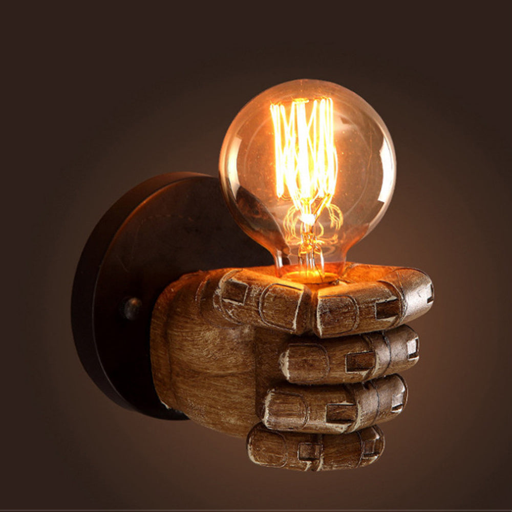 Fist Harz-Wandleuchte Mit Harzschirm Und Energiesparendem LED-Licht - Hobbyfy
