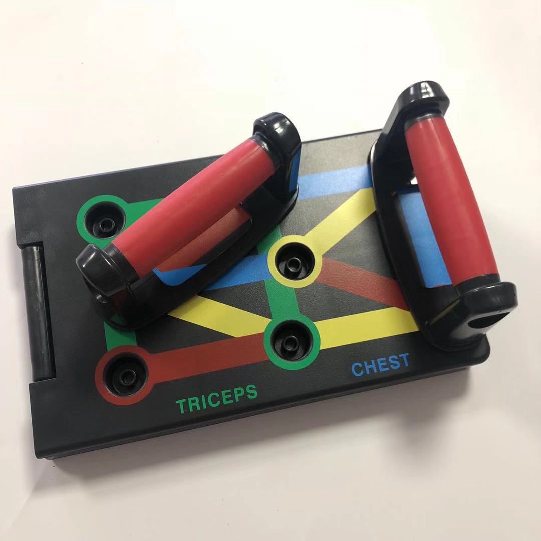 Multifunktionales Farbcodiertes Push-Up-Board für Home Gym