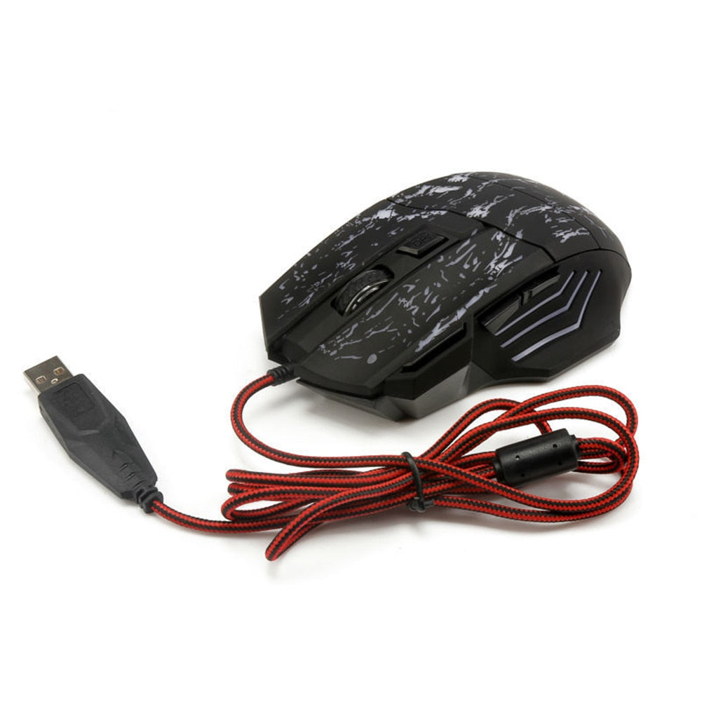 NebulaTech Transparente Gaming Maus Mit Leuchtender Akzentfunktion - Hobbyfy