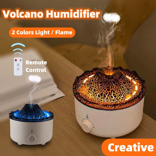 Vulkan Diffusor Mit Duft Und Flammenlicht Für Feuchte Raumluft - Hobbyfy