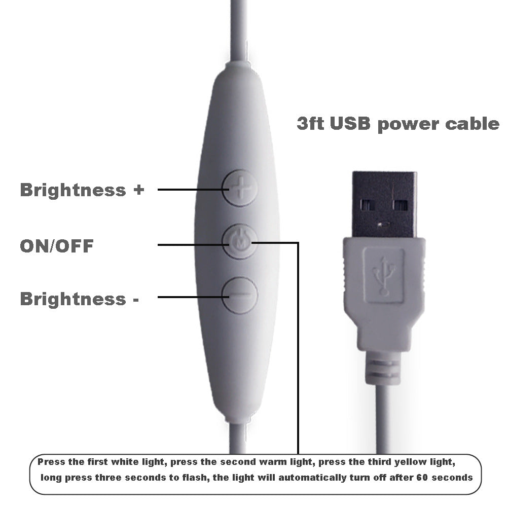 LED/USB Spiral Tischlampe Holzdesign Dimmbar Warmweiß - Hobbyfy
