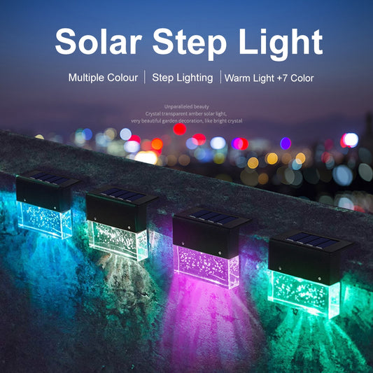 Lumina Solar Amber RGB LED Wasserdicht Außen Licht Für Treppen Zaun - Hobbyfy