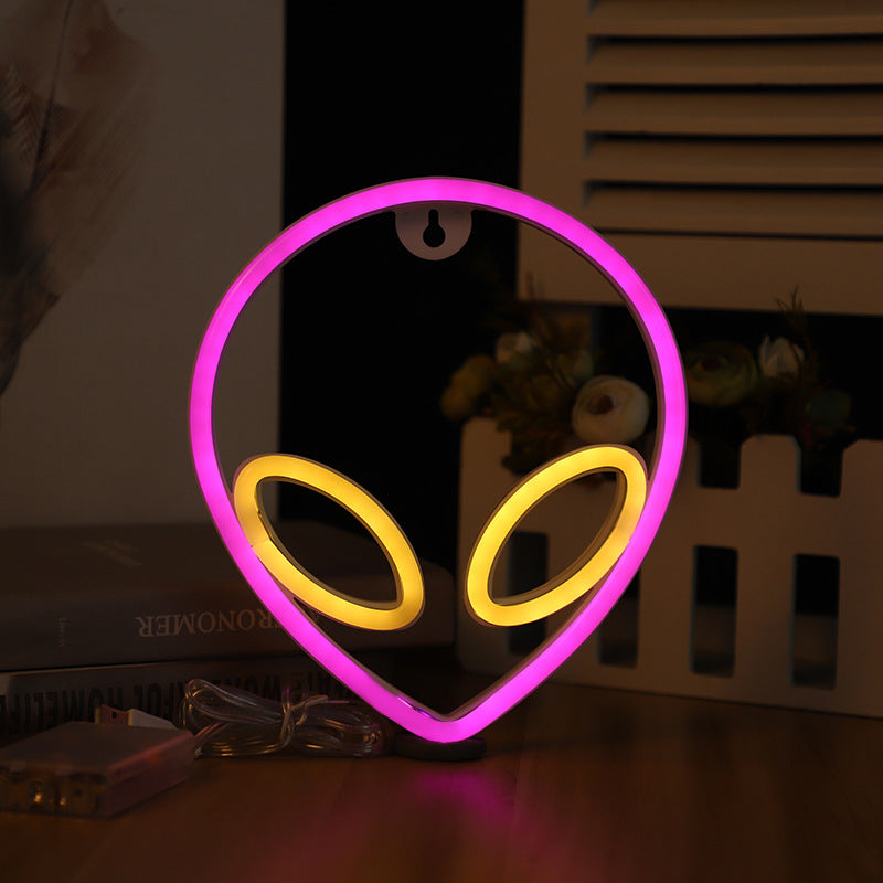 Neon Wandlampe LED Design Dekoration Für Schlafzimmer - Hobbyfy