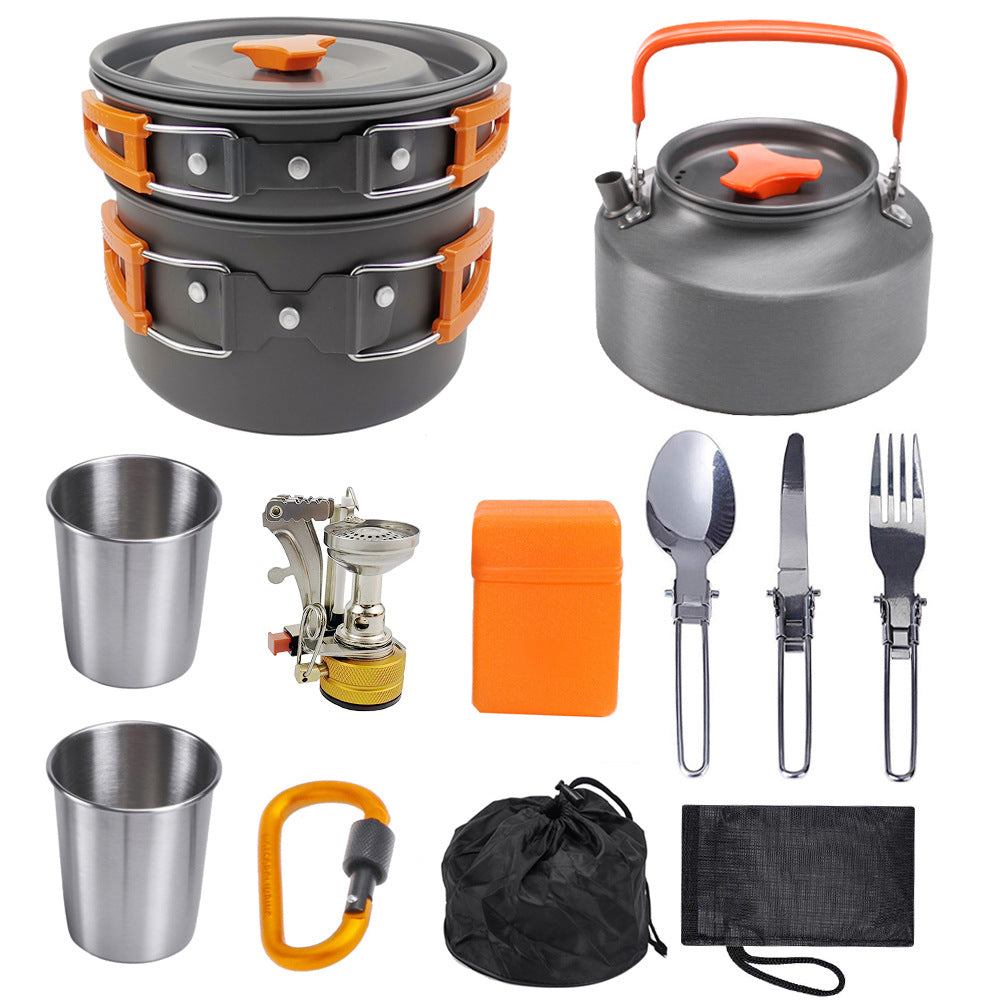 Ultraleichter Aluminium Outdoor Kocher Set Für 2-3 Personen