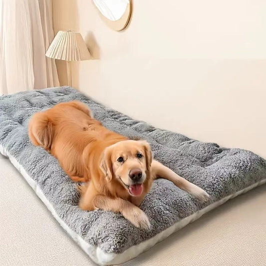 Dick Gepolsterte Fleece Hundematte 120x60 cm Groß Kennel - Hobbyfy