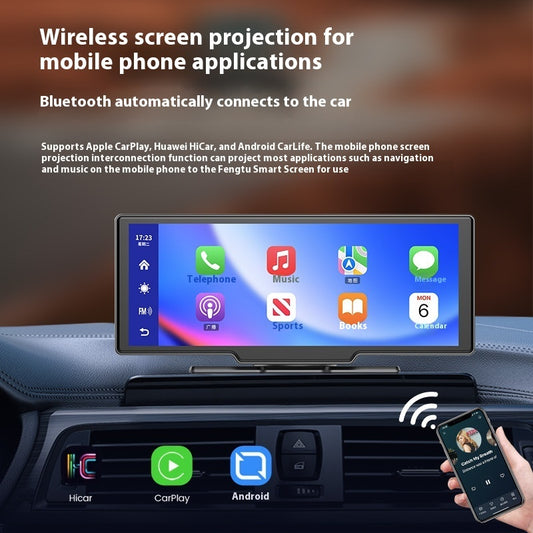 CarPlay Navigator Mit Dashcam Und 10 Zoll Touchscreen