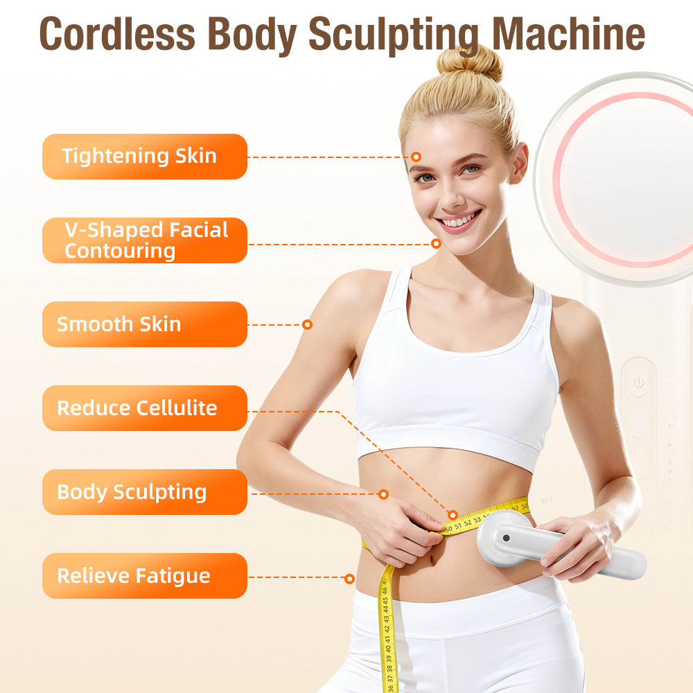 Elegantes Ultraschall Schönheitsgerät Wiederaufladbar Kompakt Weiß