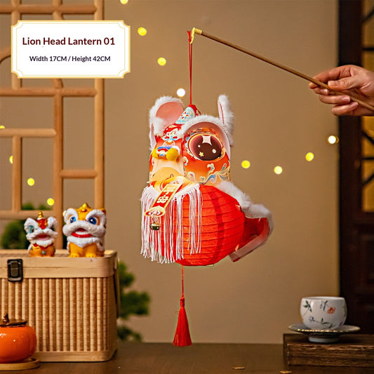 DIY Neujahrs Trend Löwentanz Laternen Bastelset Handgefertigte Kunstwerke