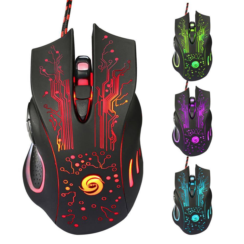 Kabelgebundene Gaming Maus 2400 DPI Mit 6 Tasten - Hobbyfy