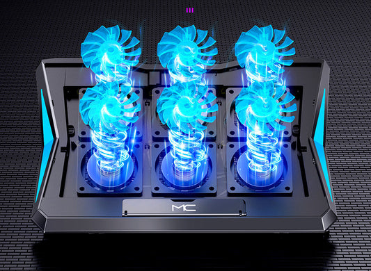 KühlTech Faltbare Laptop Kühlstation Mit Ergonomischer Arbeitshöhe