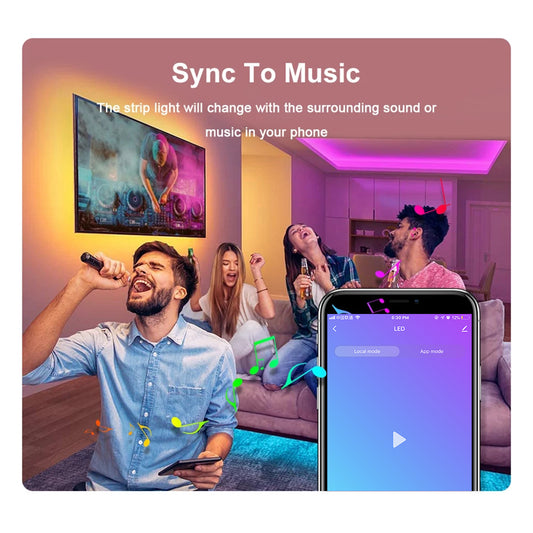 Neon Licht RGB 2 Meter Flexible 120 LEDs