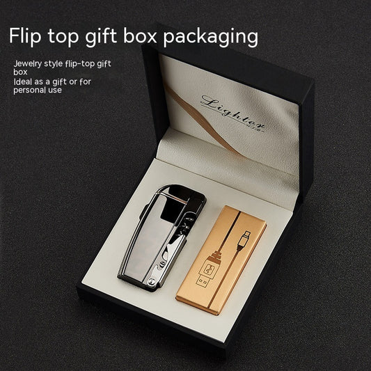 EdelFeuer Metallisches Feuerzeug Mit Induktivem Laden Stilvolles Design