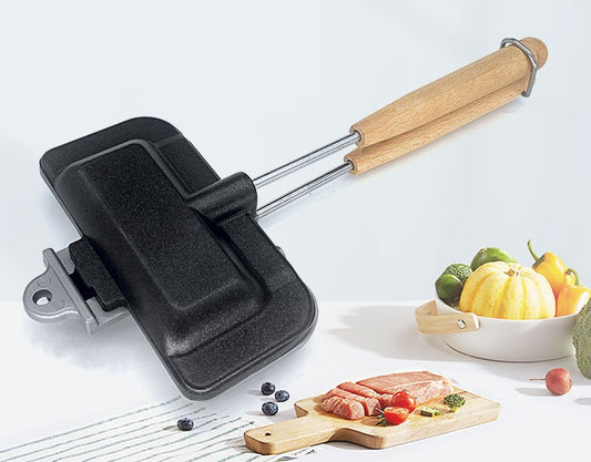 ChefLine Doppelseitige Bratpfanne Für Brot Waffeln Spiegeleier - Hobbyfy