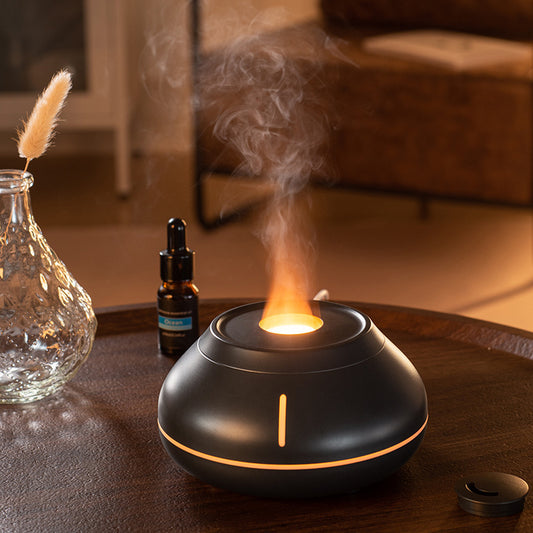 LuxResin Aroma Diffuser Farbwechselnde Flammensimulation Für Zuhause - Hobbyfy