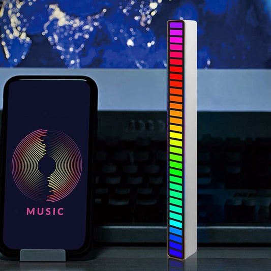 Lumino Desktop Schreibtischlampe Mit Musikgesteuerter RGB Beleuchtung