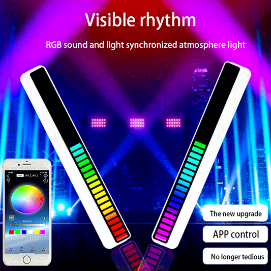 Sprachgesteuerte Ambientebeleuchtung RGB 32 LEDs 18 Farben - Hobbyfy