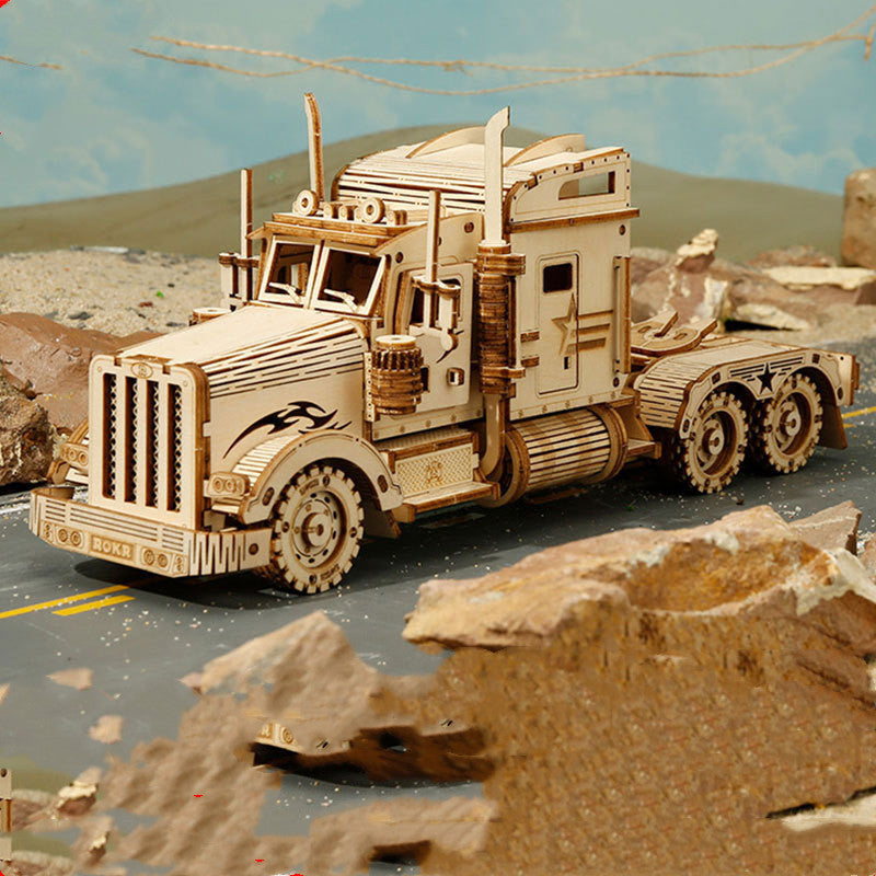 DIY 3D Holzpuzzle Zugmodell Bausatz LaserSchneidtechnik 308 Teile