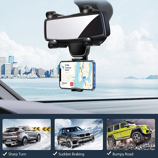 StilMove Hochfeste Auto Halterung Rückspiegel Freihändig - Hobbyfy