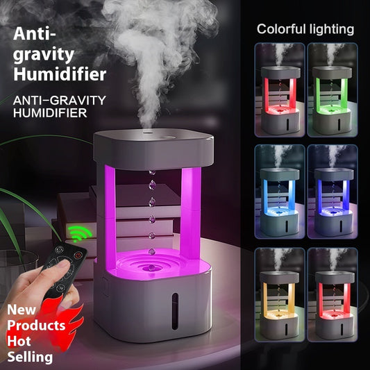 Anti Schwerkraft Wassertröpfchen Luftbefeuchter 580 ml Leise - Hobbyfy