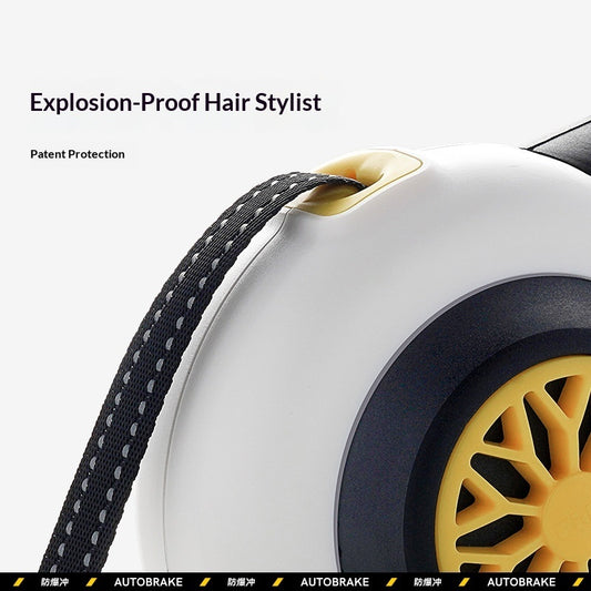 PawElegance Antizug Automatisch Ausziehbare Hundeleine Weiß