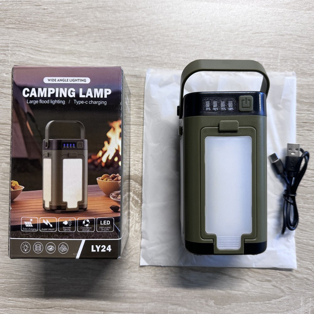 Faltbare LED Campinglampe Mit COB Licht Und USB-C - Hobbyfy