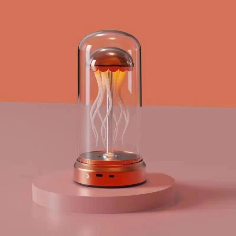 AuroraHaus Mechanische Qualle Musikbox Mit Leuchtendem Ambiente Licht - Hobbyfy