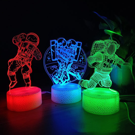 LuminaNova Verschiedene 3D LED Nachtlicht Aus Acryl Mit USB Farbwechsel - Hobbyfy