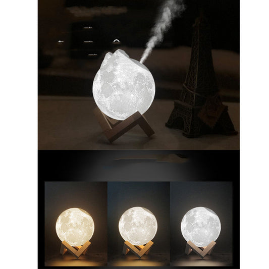 Lunar Luftbefeuchter Nachtlicht Mond-Design 880 ml 13 cm