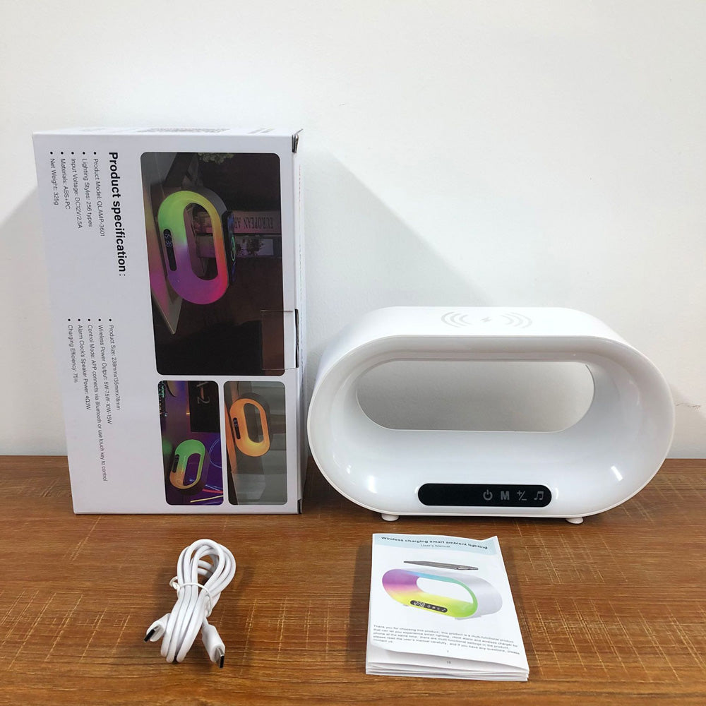 3 In 1 LED Nachtlicht Mit App Steuerung RGB Wecker - Hobbyfy