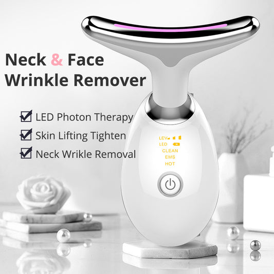 EMS DermLift Mikrocurrent Wärme Nackenlift LED Lichttherapie