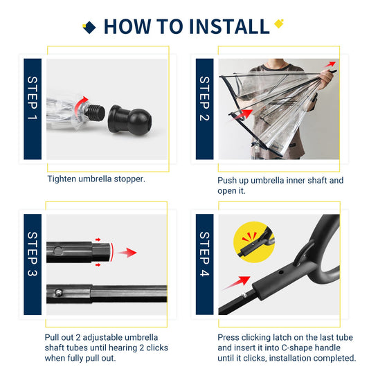 PawGuard Kleiner Hund Regenschirm Mit Verstellbare Leine Schutz