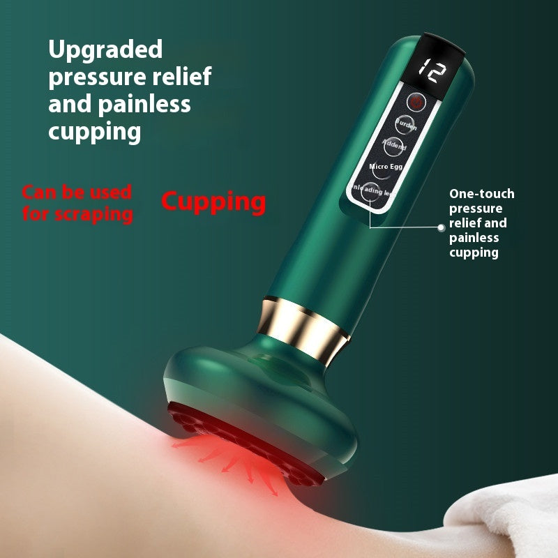 VitalPulse Beheiztes Kabelloses Scraping Massagegerät Mit Cupping Funktion Fuer Schmerz Und Stressabbau - Hobbyfy