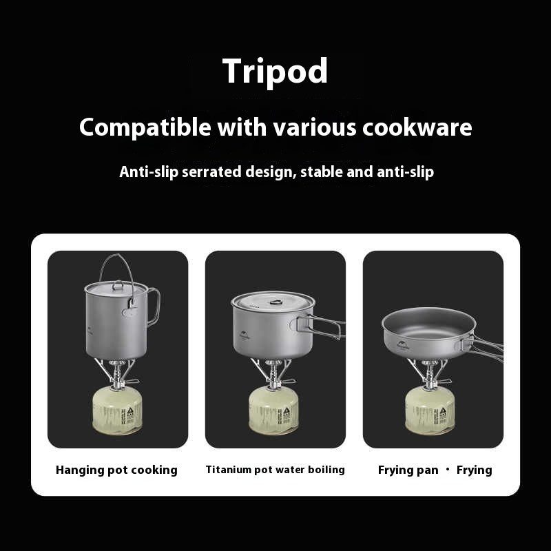 Ultraleichter Faltkocher Integrierter Gas Kocher