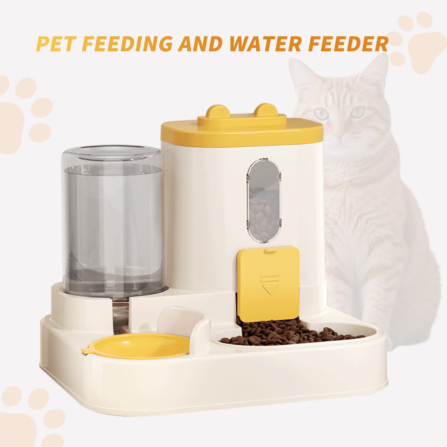 2in1 Katzennahrungs- und Wasserzufuhrsystem Vollautomat - Hobbyfy