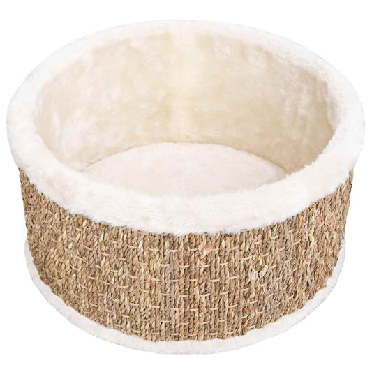 Katzenkorb Rund Seagrass 36 cm Beige - Hobbyfy
