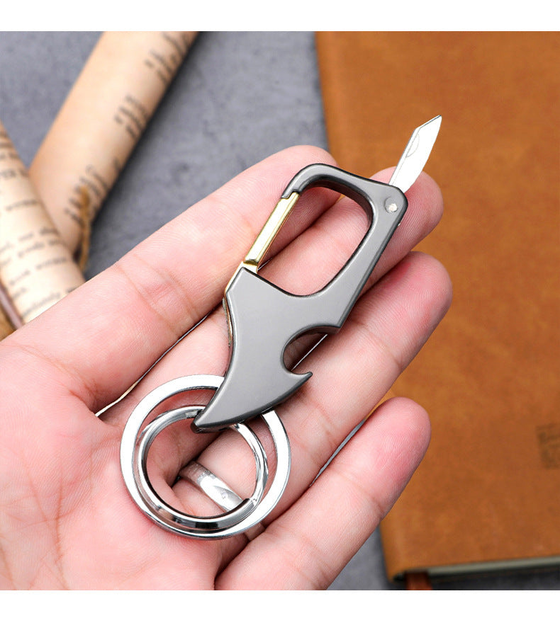 NovaGear 3 In 1 Fidget Spinner Schlüsselanhänger Mit Flaschenöffner Und Taschenmesser - Hobbyfy