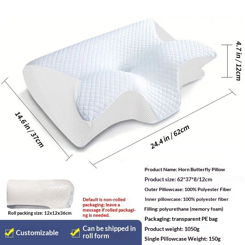 LuxMemory Schmetterlingsförmiges Memorykissen Mit Langsamem Rückprall