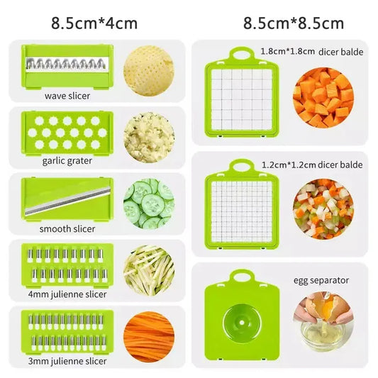 15tlg Gemüseschneider All In One Manuell Dicer - Hobbyfy