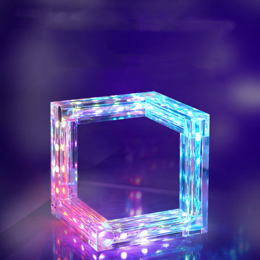 AcrylLux Bluetooth Tischlampe Mit Smart Steuerung USB LED