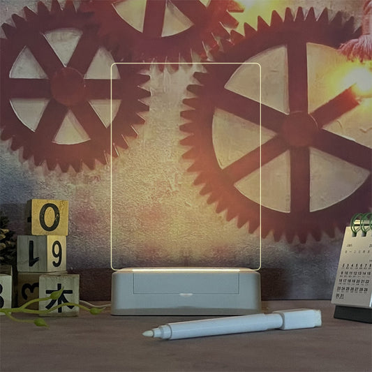 Leuchtendes Acryl Notizboard Erasierbares Whiteboard