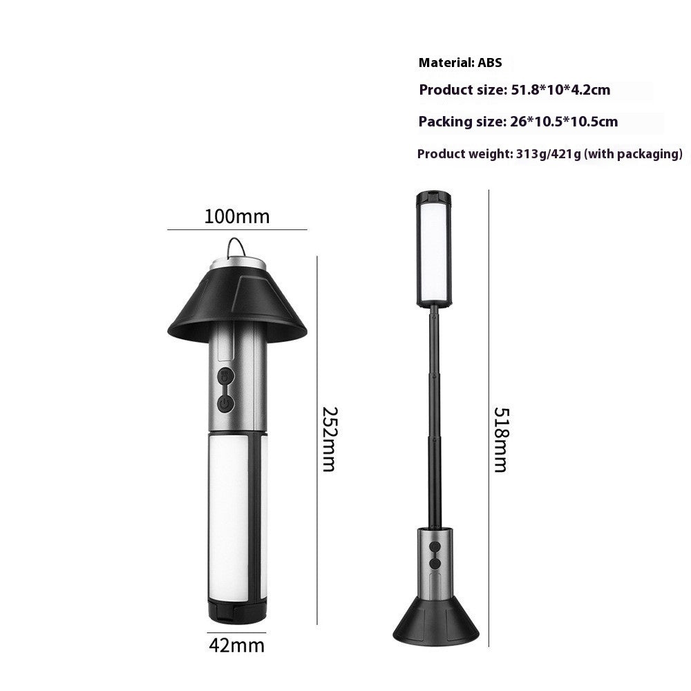 Outdoor Teleskop Faltlampe 25 cm Wiederaufladbar LED - Hobbyfy