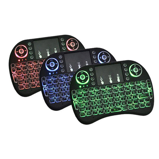 Kabellose Tastatur Mit Beleuchtung & Farbige Touch Fernbedienung - Hobbyfy