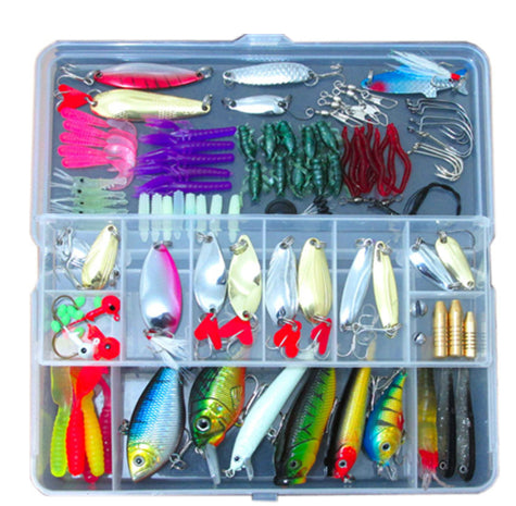 132-Teiliges Angler Köder Set In Box Vielseitig - Hobbyfy