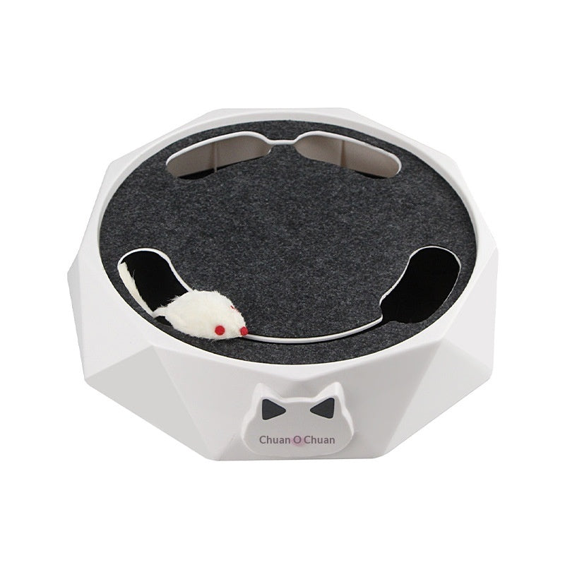 Kleine Plüschmaus Katzenspielzeug Drehteller Automatisch Leise - Hobbyfy