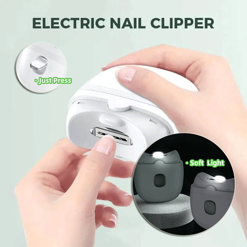 Elektrischer Nageltrimmer Mit Licht Wiederaufladbar Mini - Hobbyfy