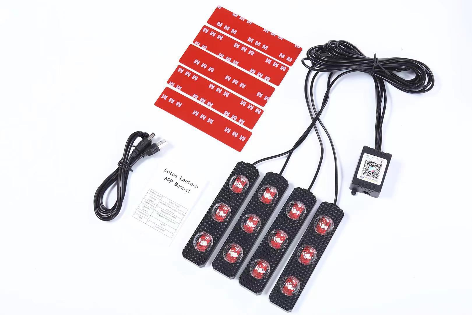 LED Kabellos Sternen-Fußraum Für Auto - Hobbyfy