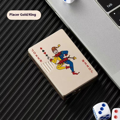 Poker Karten Metall Feuerzeug Mit Schlüsselanhänger Winddicht - Hobbyfy