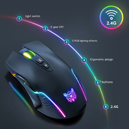LumenTech Ultralight Leuchtende Bluetooth Kabellose Gaming Maus 24 g - Hobbyfy