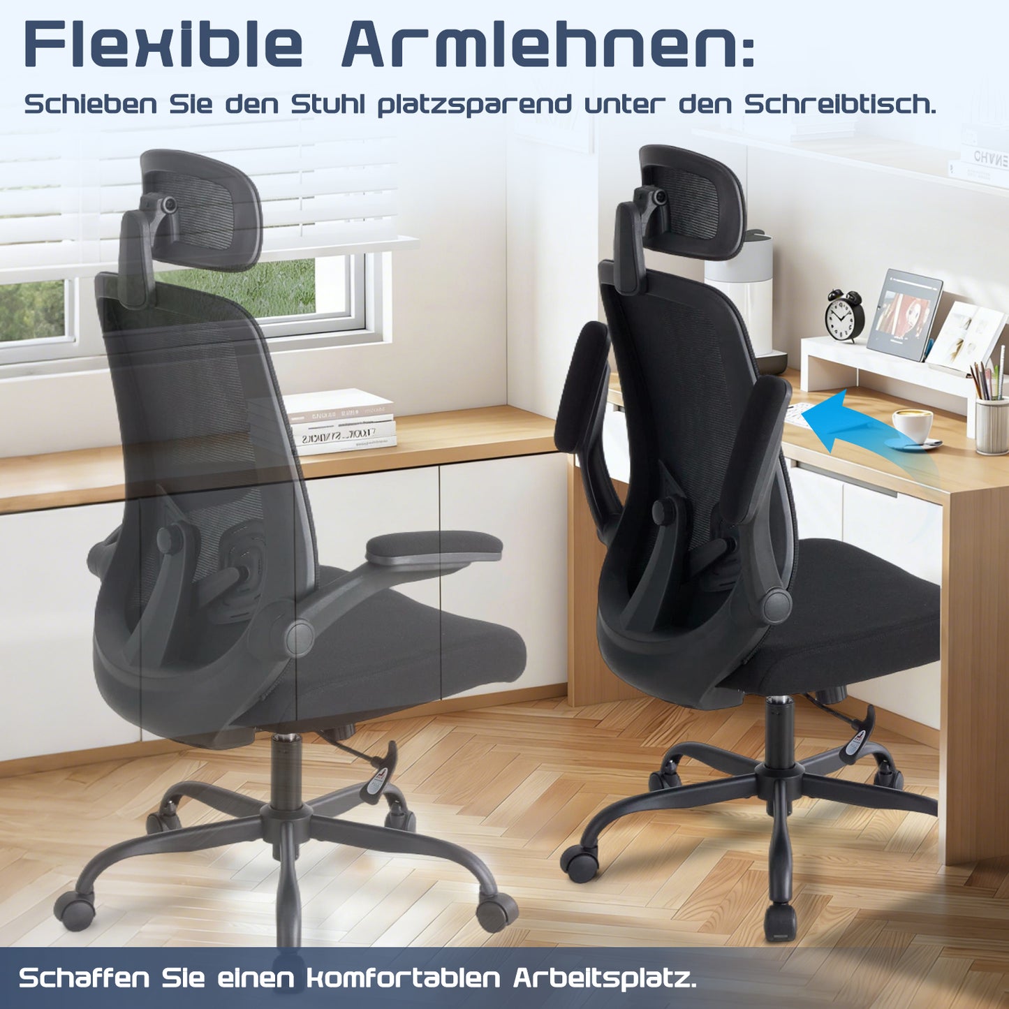 Netzstuhl Pro Ergonomischer Halt Mit Atmungsaktivem Netzrückenlehne - Hobbyfy